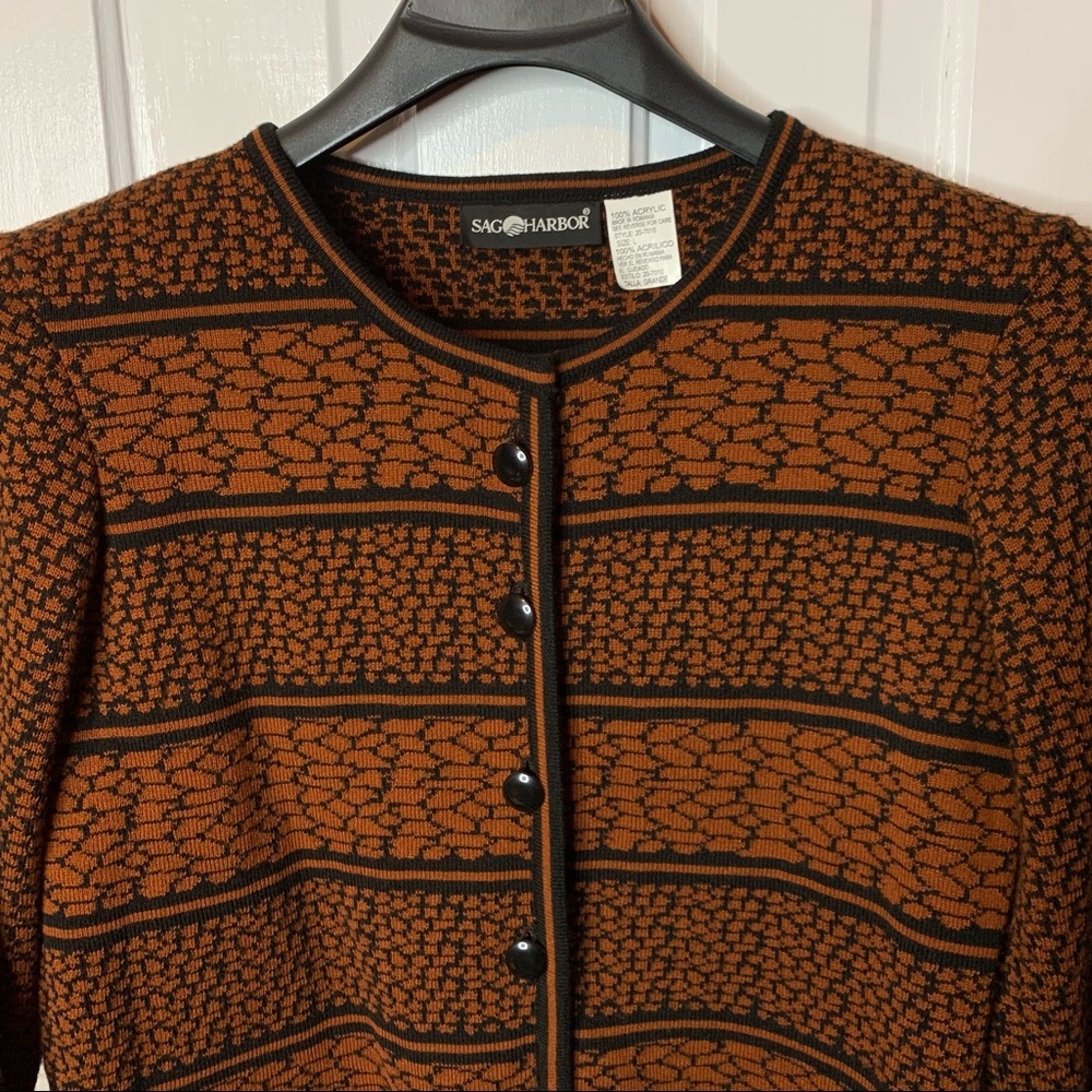 Sag Harbor Vintage Button Down Sweater - Picture 3 of 8